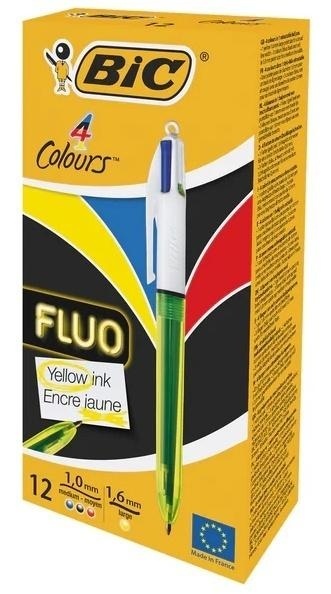 Długopis 4 Colors Fluo mix (12szt) BIC