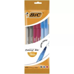 Długopis Round Stic Classic Pouch mix 6szt BIC