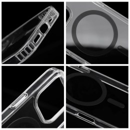 Etui na iPhone 15 Drop Glue Colorful Ring Mag Cover zgodny z MagSafe czarne