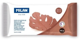 Glina do modelowania air dry 400g brązowa