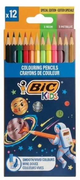 Kredki ołówkowe Cosmo Kids 12kol BIC