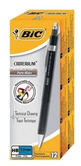 Ołówek automatyczny Criterium HB 0,5mm (12szt) BIC