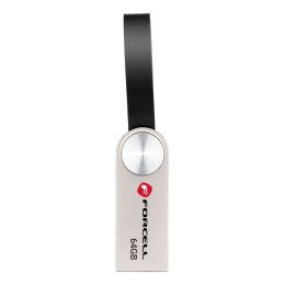 Pendrive 64GB USB 3.2 Gen 1 (USB A) Forcell F-Data Metal srebrny