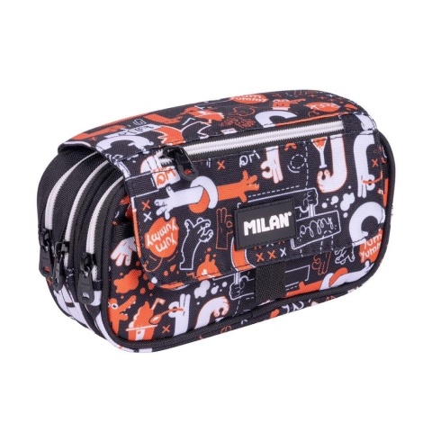 Piórnik 3 komorowy z klapką Fingers MILAN