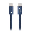 Kabel USB C do USB C Forcell F-Energy QC4.0 PD 3A 60W Cafule Color 1,2 m ACYH23 granatowy