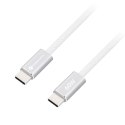 Kabel USB C do USB C Forcell F-Energy QC4.0 PD 3A 60W Cafule Flat 1,2 m CCFN23 biały