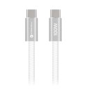 Kabel USB C do USB C Forcell F-Energy QC4.0 PD 5A 100W Cafule Color 1,2 m ACYH23 biały