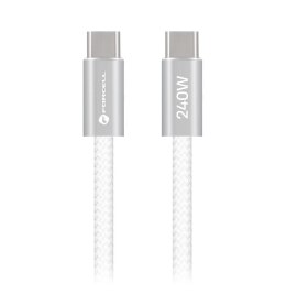 Kabel USB C do USB C Forcell F-Energy QC4.0 PD 5A 240W Cafule Color 2 m CBN1 biały