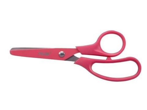 Nożyczki szkolne różowe (10szt) MILAN