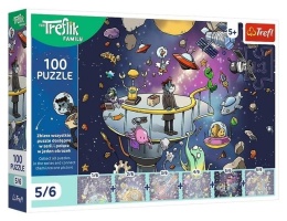 Puzzle 100 Bert w kosmosie TREFL