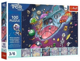 Puzzle 100 Gonduś w rakiecie TREFL