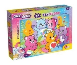 Troskliwe misie puzzle dwustronne podłogowe 24el
