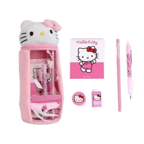 Akcesoria szkolne z piórnikiem Hello Kitty