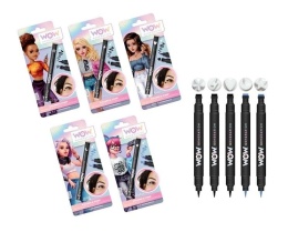 Kredka do oczu ze stempelkami do twarzy WOW MIX