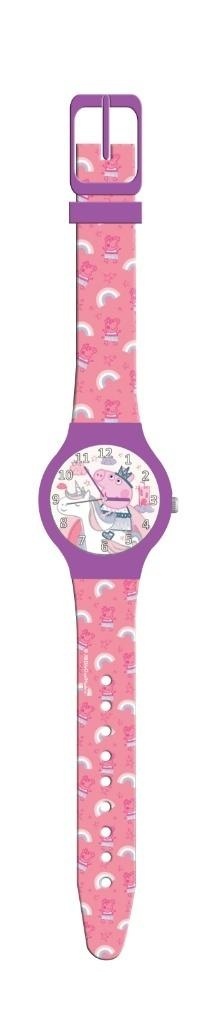 Zegarek analogowy w puszce Peppa