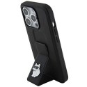 KARL LAGERFELD futerał do IPHONE 14 Pro Max KLHCP14XGSACHPK (Gripstand Saffiano choupette PIN) czarny