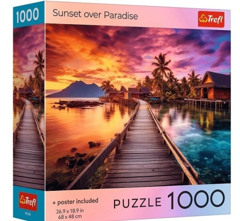 Puzzle 1000 Sunset in the Maldives TREFL