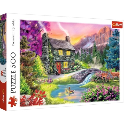 Puzzle 500 Górska sielanka TREFL