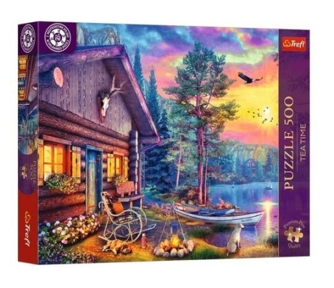 Puzzle 500 Przystań o zachodzie słońca TREFL