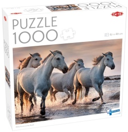 Puzzle 1000 White horses on the beach