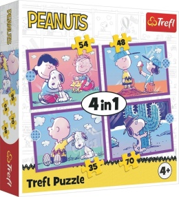 Puzzle 4w1 Peanuts Snoopy TREFL