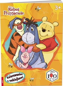Disney Kubuś i przyjaciele. Kolorowanka, naklejki