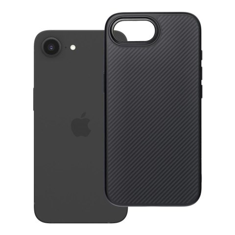 Etui na iPhone 16e (SE 4 2025) / 17e Carbon Elite Mag Cover zgodny z MagSafe czarny