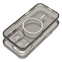 Etui na iPhone 14 PRO MAX Clear Mag Cover - Glitter (Str / Camera Protection) zgodne z MagSafe czarne glitter