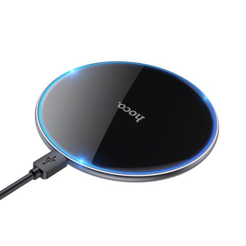 Ładowarka indukcyjna Hoco 2A 15W z podświetleniem CW6 PRO czarna