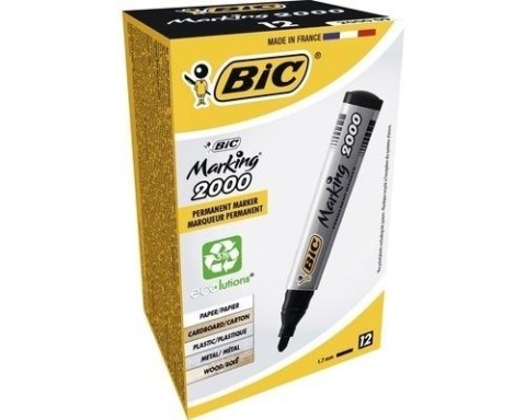 Marker do tkanin Textile 0,9mm czarny (12szt) BIC