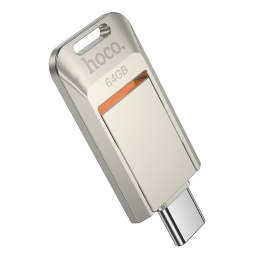 Pendrive 64GB USB 3.0 (USB C) Hoco UD17 nikiel