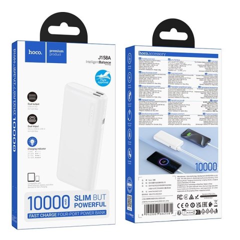 Powerbank Hoco 10000 mAh 2A J158A biały