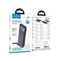 Powerbank Hoco 10000 mAh 2A z czterema wbudowanymi kablami USB A + USB C+ Lightning + Micro USB J163 czarny