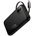 Powerbank Hoco 10000 mAh QC PD 20W ze zwijanym kablem USB C Q51 czarny
