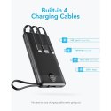 Powerbank Veger C10 (W1116) 10000 mAh z wbudowanymi kablami Micro USB / Typ C / Lightning czarny