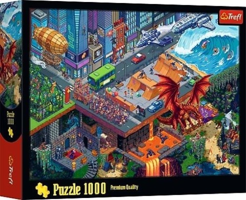 Puzzle 1000 Miasto Pixel TREFL