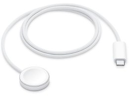 Oryginalny kabel do szybkiego ładowania indukcyjnego Apple Watch USB C 7,5W 1m MT0H3ZM/A biały bulk