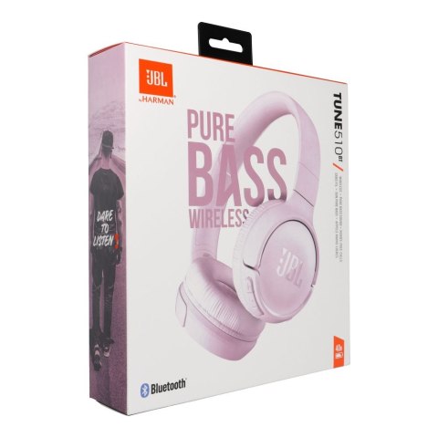 Słuchawki bezprzewodowe nauszne JBL Tune 510BT różowe