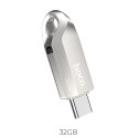 Pendrive 32GB USB 3.0 (USB A + USB C) Hoco UD8 nikiel