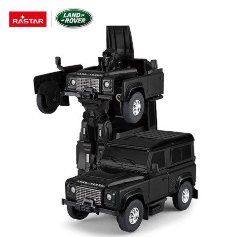Autko/Robot 2w1 1:32 Land Rover Defender Czarny RASTAR