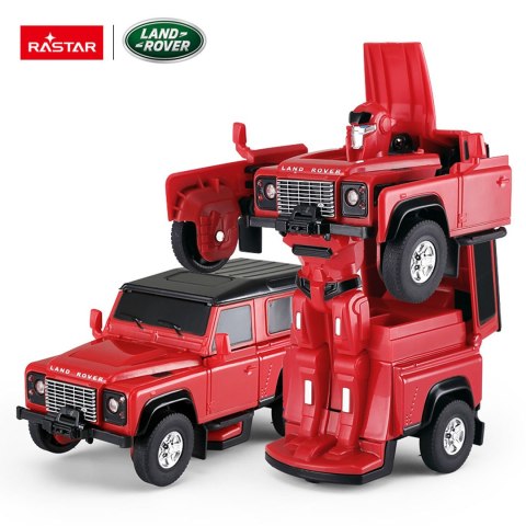 Autko/Robot 2w1 1:32 Land Rover Defender Czerwony RASTAR