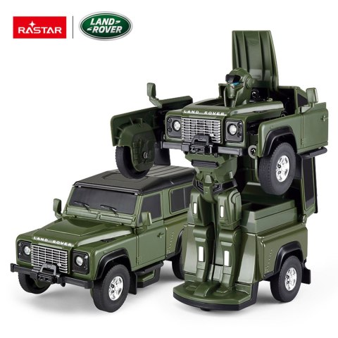 Autko/Robot 2w1 1:32 Land Rover Defender Zielony RASTAR