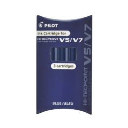 Naboje do V5/V7 niebieski 3szt PILOT