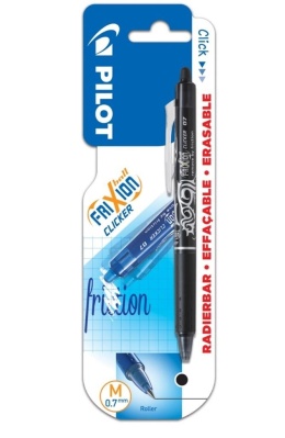 Pióro kulk. FriXion Clicker czarny 0.7 PILOT