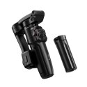 Gimbal z 3-osiową stabilizacją z pilotem bezprzewodowym Hoco K91 czarny