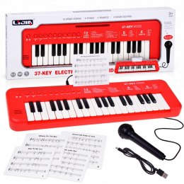 Keyboard interaktywne organy dla dzieci 37-klawiszy + mikrofon IN0190