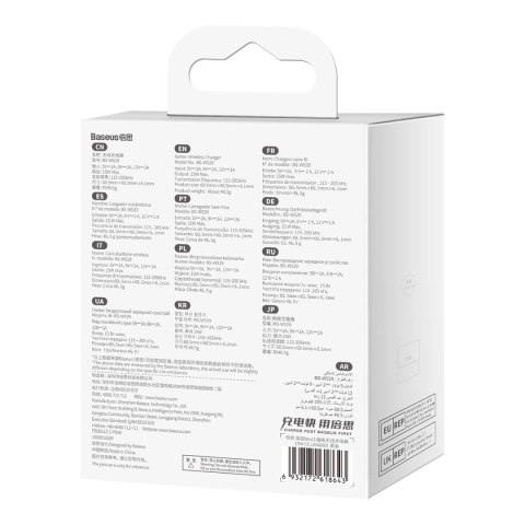 Baseus Simple Mini3 ładowarka indukcyjna MagSafe 15W czarny