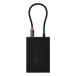 Hub USB-C 8w1 Baseus PioneerJoy HDMI 4K@60Hz + HDMI 4K@30Hz + DisplayPort 8K@30Hz + VGA + 2 x USB-A 3.0 + 2 x USB-C - szary