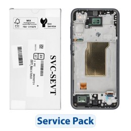 ServicePack Wyświetlacz LCD do SAMSUNG A35 5G A356B GH82-34221A czarny / granatowy