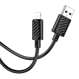 Kabel USB A do Lightning Hoco 2,4A 2 m X88 czarny